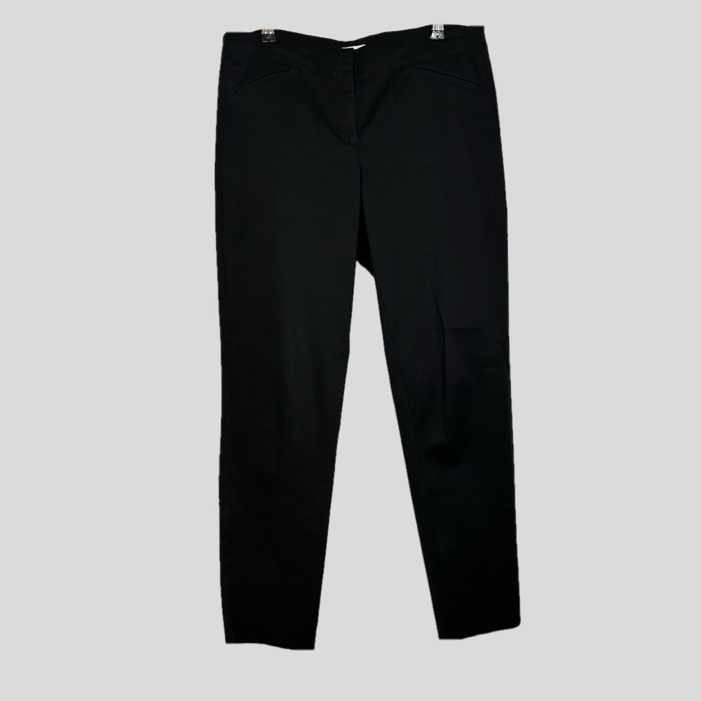 J. Jill Black Straight Leg Ankle Trousers 8 Tall